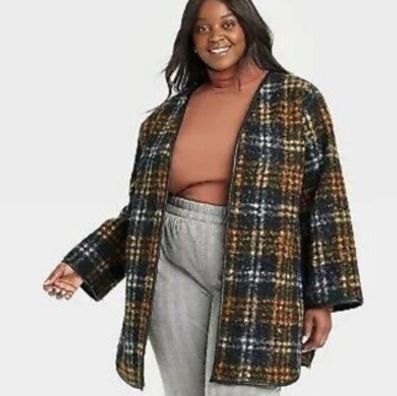 Ava & Viv Plus Size Cozy Overcoat size 1x - Picture 1 of 6